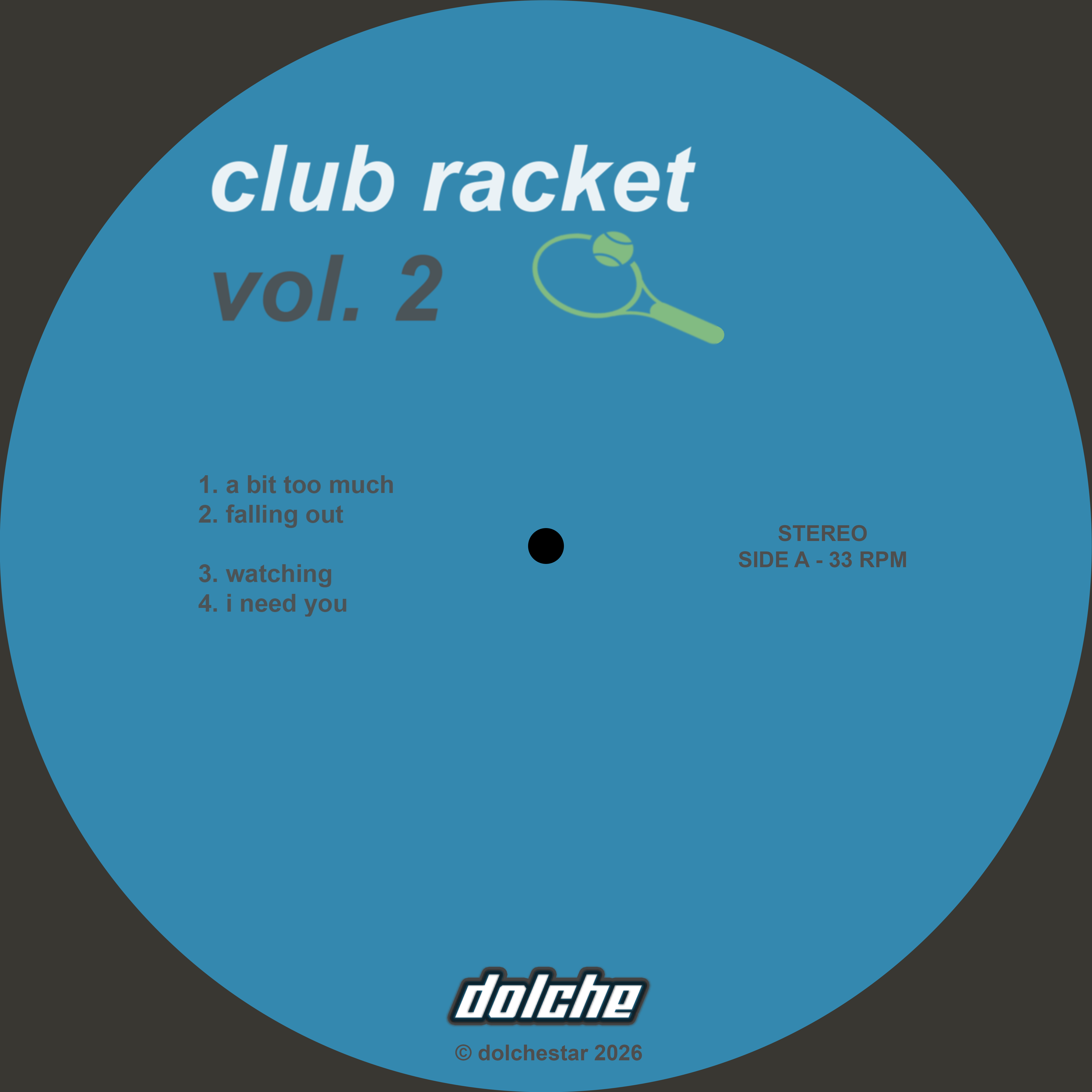 Club Racket, Vol. 2 Album Cover Art